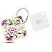 Logity Case for Tile Mate/Tile Mate with Replaceable Battery/Tile Pro/Tile Sport/Tile Style, Tile Mate Accessories, Lether Case for Tile Mate, Anti-Lost Design, Peony.