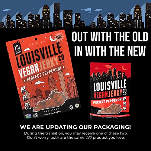 Louisville Vegan Jerky Perfect Pepperoni, Vegetarian & VeganFriendly