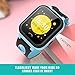 Themoemoe Kids Smartwatch Phone, Kids Smartwatch Waterproof Anti-Fall 2G GPS/LBS Tracker SOS Camera Games Compatible with Android iOS(Blue)