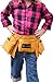Active Kyds Real Leather Kids Tool Belt/Child's Tool Pouch for Costumes Dress Up Role Play (Brown)