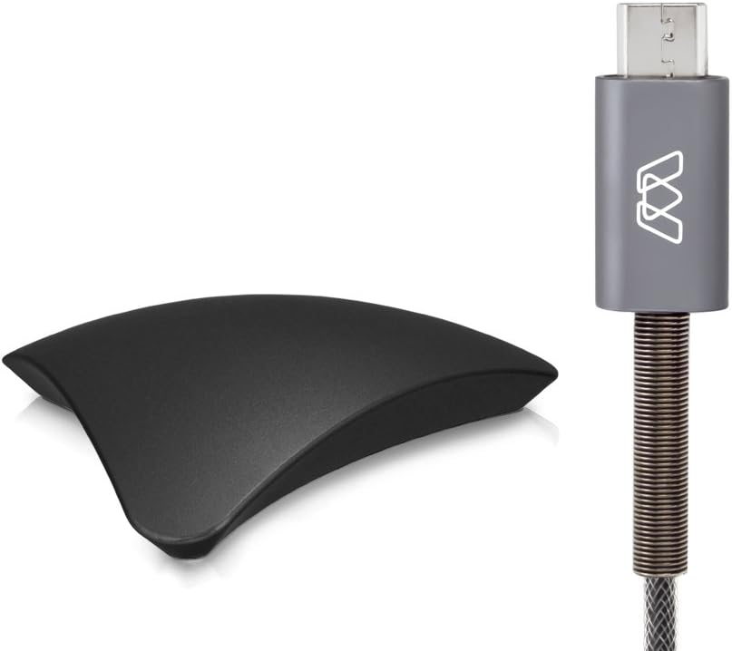 MOS Spring Micro USB Cable with MOS Original Cable Organizer Black Bundle