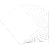 LITKO Plasticard Styrene Sheets | Variety Thickness Pack | White | 8x10 | Nine 8x10-inch styrene sheets | 3x .020, 3x .030, 2x .040, 1x .060 in