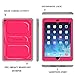Fintie Apple iPad Air 2 Case( Ipad 6)- CaseBot Tuatara Series Rugged Unibody Dual Layer Hybrid Full Protective Cover with Built-in Screen Protector and Impact Resistant Bumper for iPad Air 2 (2014 Model), Magenta