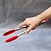 Kitchen Tongs (Red) : 9 Inch & 12 Inch Silicone Tongs NOW WITH A BONUS RECIPE E-BOOK FROM UMAMI GIRL