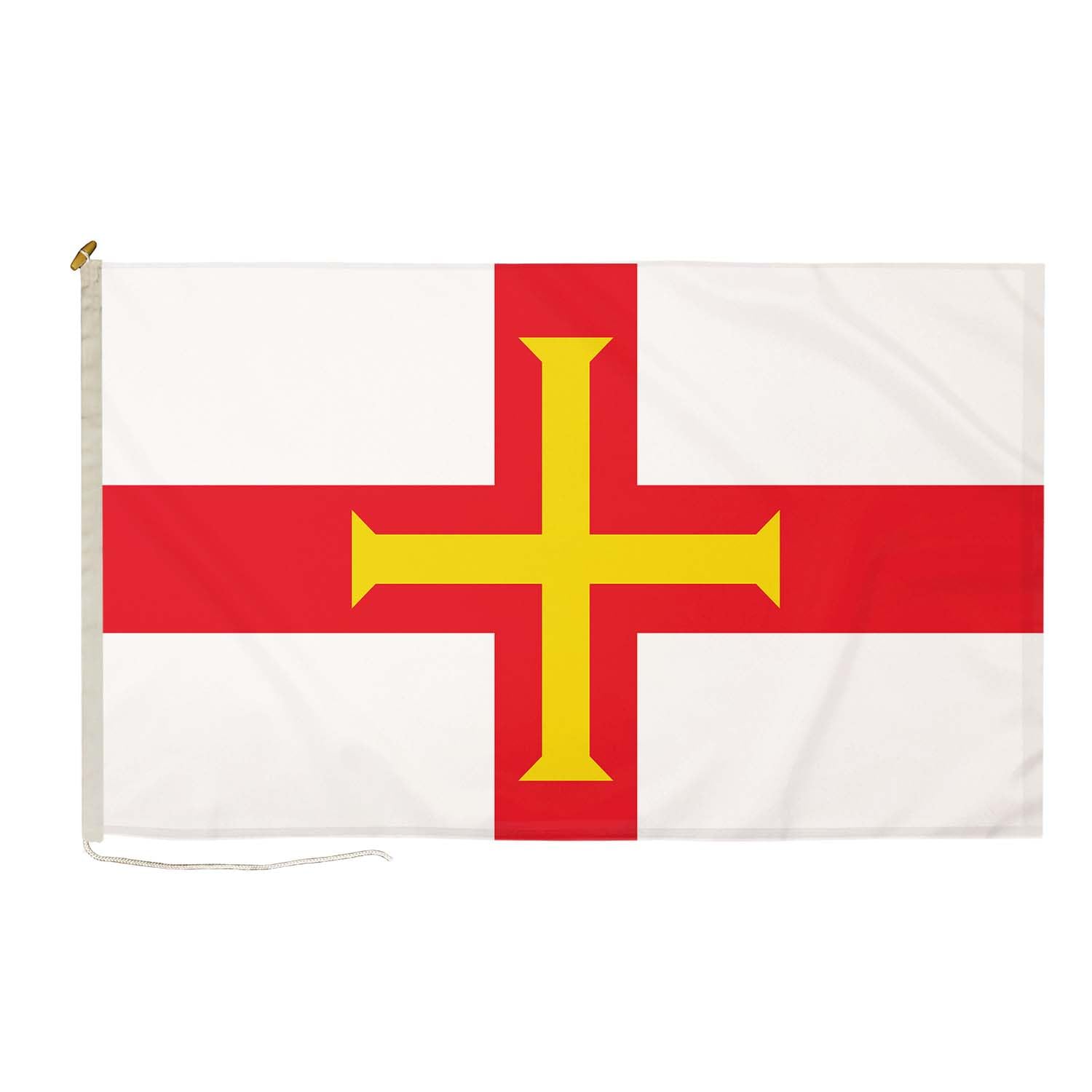 DuraFlag Guernsey Flag Premium Quality Flags With Rope & Toggle Fittings Reinforced Stitching 150gsm Suitable For Flagpoles (5ft x 3ft (150cm x 90cm)) — image 1