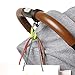 Stroller Hooks Pack of 2 – Unbreakable Aluminum Multi Purpose Hangers for Buggy, Car Seat Headrest & Wheelchair – Clips for Diaper Bags, Purses and Handbags – Baby Gift Packaging
