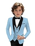 Tuxedo Suits for Boys 3 Pieces Slim Fit Boys Formal