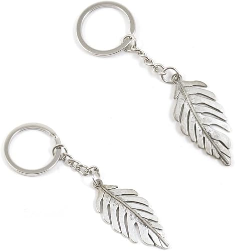 Amazon Com 1 Pcs Leaf Leaves Keychain Keyring Jewelry Making Charms Door Car Key Chain Ring G7nw4w Office Products