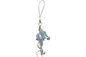 Jellyfish Phone Charm Keychain Pendant Strap Acrylic Texture Chain Suitable for Fashion Enthusiasts Present