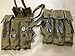 WWII German MP44 MP 44 Stg44 Magazine Pouch Set - JUTE n LEATHER