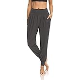 DIBAOLONG Womens Yoga Joggers Loose Workout Sweat Pants Comfy Lounge Pants with Pockets