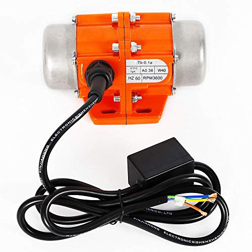 40W Vibration Motor AC110V 3600rpm Industrial Single Phase Asynchronous Vibrator for Shaker Table (40W) - Thumbnail 2