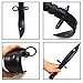 Toonol Tactical Rubber Trainer Knife Combat Bayonet with Scabbard/Sheath