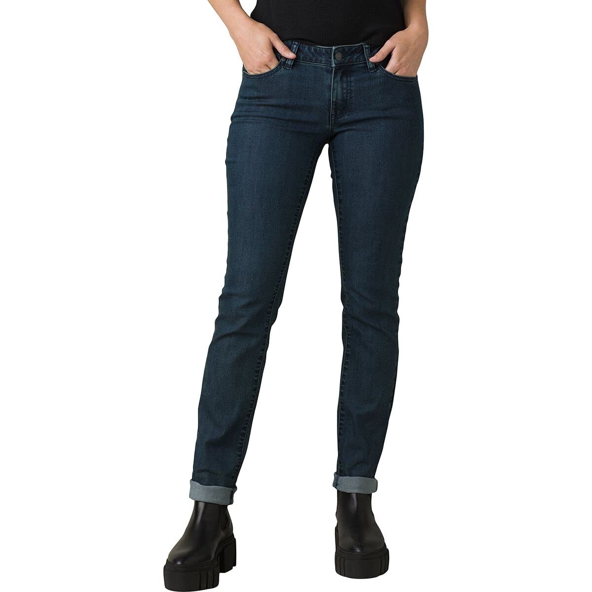 prAna Women’s Big-Tall Kayla Jean, Indigo, 10