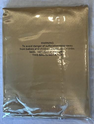 Brand New Standard / Queen size 20" x 30" (50cm x 70cm) Soft Smooth Silk~y 100% Polyester Satin Pillow Cases, 2 Pillowcases per Set (1 Pair) Many colors available (Gold/Bronze)