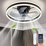 CROSSIO 20" Black Low Profile Flush Mount Ceiling