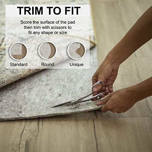 Mohawk Home 5' x 8' 1/4 Rug Pad 100 Felt Protective Cushion, Premium