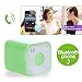 WONFAST The World's Smallest Magical and Portable Multifunction Wireless Bluetooth Speaker with Bluetooth Remote Shutter,Anti-theft device of phone,Impressive Sound Quality You Never Imagine,Great for Listening Music,Taking self-portraits, Bluetooth Chat-(Green)