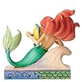 Disney Traditions by Jim Shore “The Little Mermaid” Ariel with Flounder Stone Resin Figurine, 5.25”