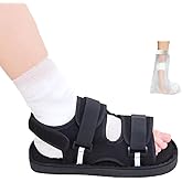 DEEYOTA Post Op Shoe for Broken Foot,Adjustable Medical Walking Boots,Fracture Shoes,for Foot Injuries,Postoperative,Orthopedic Rehabilitation Cast Shoes for Fractures and Sprains-Left or Right