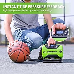 Greenworks 24V Cordless Tire Inflator, 160 PSI