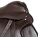 NEW 15 16 17 18 PREMIUM BROWN LEATHER SHOW JUMPING EVENTING ENGLISH RIDING HORSE SADDLE TACK STIRRUPS LEATHERS ALL PURPOSE (15)thumb 2