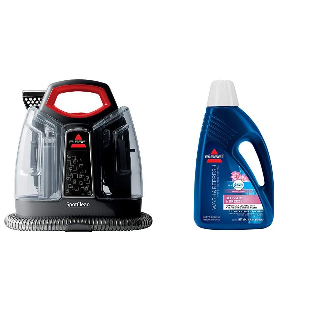 BISSELL SpotClean | Portable Carpet Cleaner | Blossom & Breeze Scent with Febreze | for Use with All Leading Upright Carpet Cleaners | 1078N