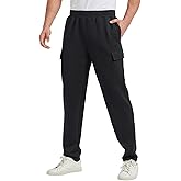 TTZ Men’s Tall Cargo Sweatpants 34"/36" Inseam Extra Long Workout Lounge Pants with Pockets for Tall Men