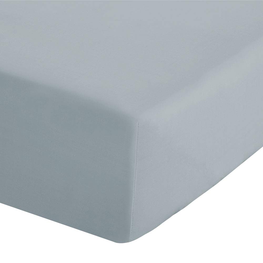 Catherine Lansfield Easy Iron Percale Combed Extra Deep Double Fitted Sheet Duck egg Blue