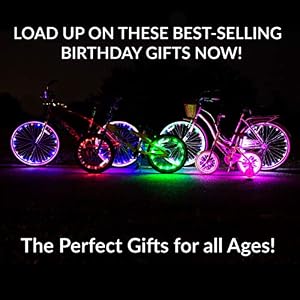 Activ Life LED Bike Wheel Lights with Batteries Included! Get 100% Brighter and Visible from All Angles for Ultimate Safety & Style (1 Tire Pack)