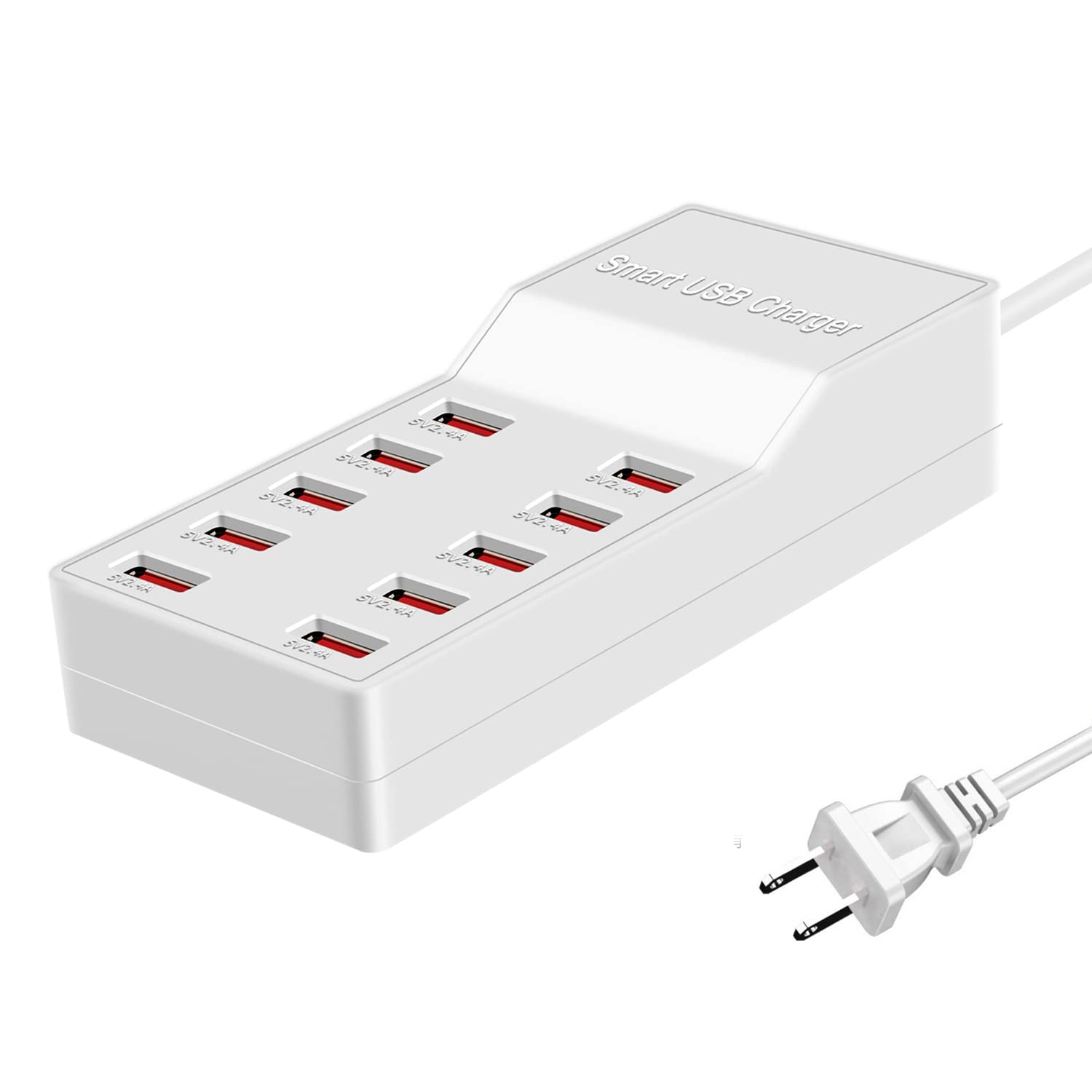 Photo 1 of MaxLax USB Charger Station,10-Port 50W/10A Multiple USB Charging Station with Smart IC Technology,Multi Ports Charger Charging for Smartphones?Tablets?and Other Devices.