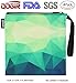 QOGiR Reusable Snack Bags and Sandwich Bags with Handle (Emerald)