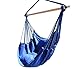 Busen Hammock Hanging Rope Chair Sky Air Hammock Swing Chair Porch Chair with Stand Cushioned Seat