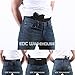 EDC Warehouse Universal Belly Band Gun Holster | Comfortable & Breathable Neoprene | Fits Full Size, Compact, Subcompact, Revolver | Waist Band Holster | Fits Men and Women: Unisex | 20