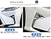 Fit for Lexus New RX350 2016 2017 2018 ABS Chrome Front Fog Light Lamp Cover Trim Trims