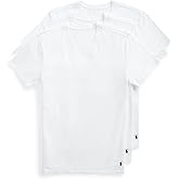 Polo Ralph Lauren Mens Slim Fit Stretch V-Neck Undershirts 3-Pack