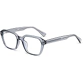 Dollger Blue Light Glasses Men Rectangle Vintage Anti BlueLight Blocking Glare Cute Trendy Computer Gaming UV Eyeglasses