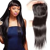 Unice Hair Malaysian Straight Virgin Human Hair Free Part 4X4 Lace Closure Natural Color