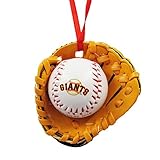 San Francisco Giants Ball and Glove Christmas Ornament by Kurt Adler