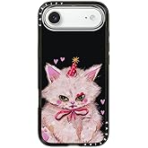 CASETiFY Compact iPhone Air Case [Slim and Sleek/Compatible with Magsafe / 4 ft. 2X Military Grade Drop Protection] - Clown Kitty - Clear Black
