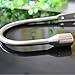 Yeexue Curtain Holdback U Arm Hook Metal Drape Tieback (One Pair, Silvery)