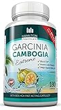 80% HCA Super Strength Garcinia Cambogia Extreme 180 Fast Acting Capsules. All Natural Appetite Suppressant and Weight Loss Supplement By Hamilton Healthcare up to 4500mg Per Day for Maximum Results
