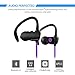 SoundPEATS Wireless Headphone Sweatproof In-ear Stereo Sports Earbuds (6 Hours Play Time, Bluetooth 4.1, aptx, Secure Ear Hooks Design with Cable Clips）- Q9A Purple