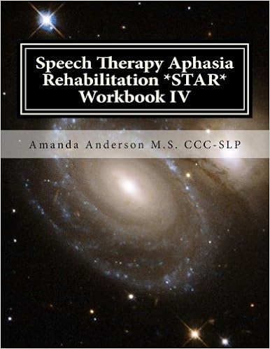 Speech Therapy Aphasia Rehabilitation *STAR* Workbook IV: Activities of Daily Living for: Attention, Cognition, Memory and Problem Solving Speech Therapy Aphasia Rehabilitation *STAR* Workbook IV: Activities of Daily Living for: Attention, Cognition, Memory and Problem Solving