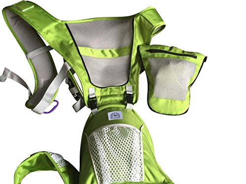 Babi Bambino Best New Style Baby Ergonomic Carrier Sling Soft Hip Seat Hood and Headphone Port Best Black - new longer waist belt - Thumbnail 5