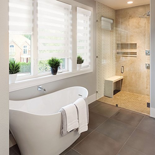 image for Chicology Free-Stop Cordless Zebra Roller Shades / Combi Blind Curtain