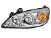 HEADLIGHTSDEPOT Halogen Headlight Compatible With Pontiac G6 2005-2010 Includes Left Driver Side Headlamp