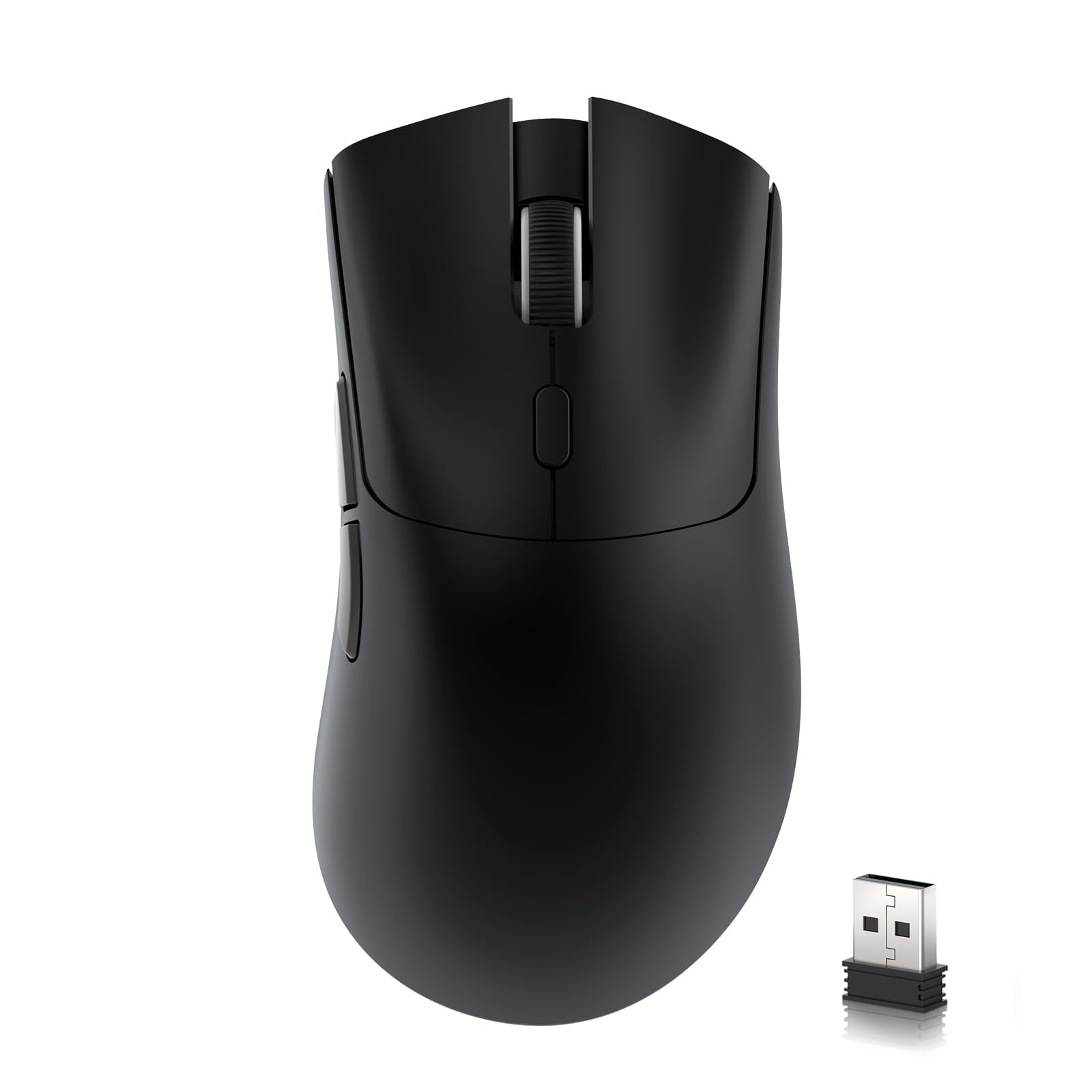 Photo 1 of ATTACK SHARK R1 Wireless Gaming Mouse,Tri-Mode Connection (2.4G/Wired/BT5.2),55g Lightweight,18K DPI Optical Sensor,HUYU 20 Million Key Life,Ergonomic Design,for PC/Laptop/Win/Mac(Black)