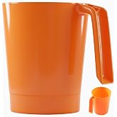Heavy Duty Pool DE Filter Scoop &ndash;1 lb Measuring Cup for Pool Chemicals, Diatomaceous Earth Powder, Soda Ash, Stabilizer, Conditioner &ndash;Durable Plastic with EZ Grip Handle for Swimming Pool Maintenance