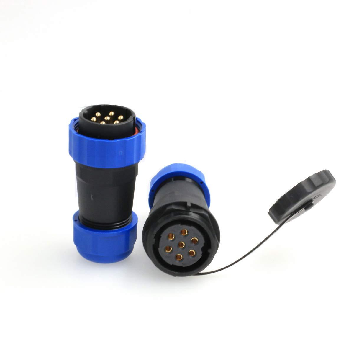 DRRI HE29 7pin 28mm Automotive Plastic Waterproof Male Plug Electric Female Socket Connector